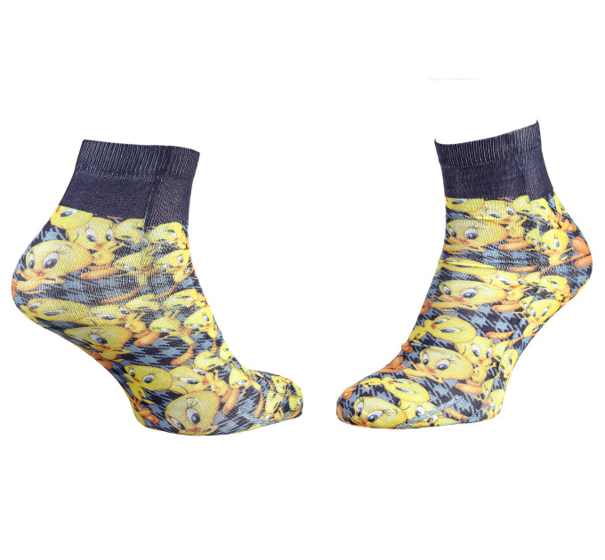 Шкарпетки Looney Tunes Fond Pied De Poule 1-pack 36-41 yellow/blue 17890935-3