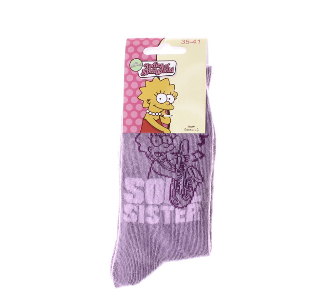 Шкарпетки The Simpsons Lisa Soul Sister 1-pack 35-41 light purple 13057681-5