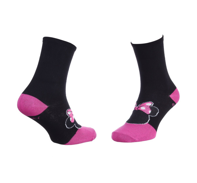 Шкарпетки Disney Minnie Contour Head Bow 1-pack 36-41 black/pink 13893120-8 Шкарпетки Disney Minnie Contour Head Bow 1-pack 36-41 black/pink 13893120-8
