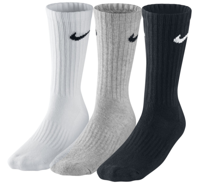 Жіночі Шкарпетки Nike U V CUSH CREW 3P VALUE 108 Різнокольоровий 34-38 (7dSX4508-965 34-38)