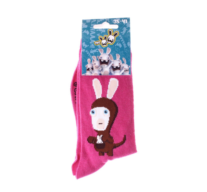 Шкарпетки Rabbids Invasion Rabbits In Kangaroo Costume 1-pack 35-41 pink 13849251-8
