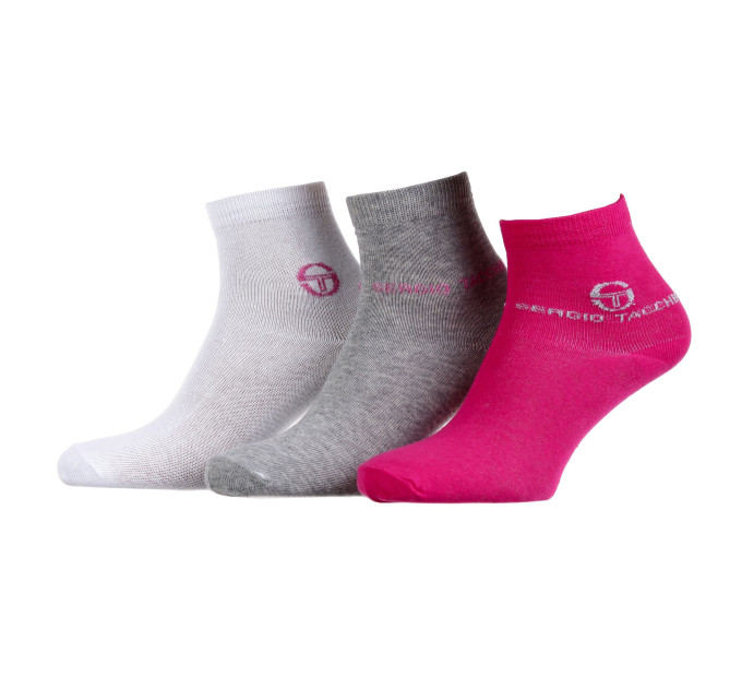 Шкарпетки Sergio Tacchini 3-pack 36-41 white/gray/pink 13896812-2