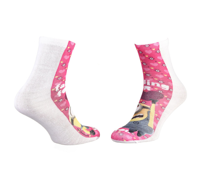 Шкарпетки Minions Minion And Heart 1-pack 36-41 white/pink 17890635-1