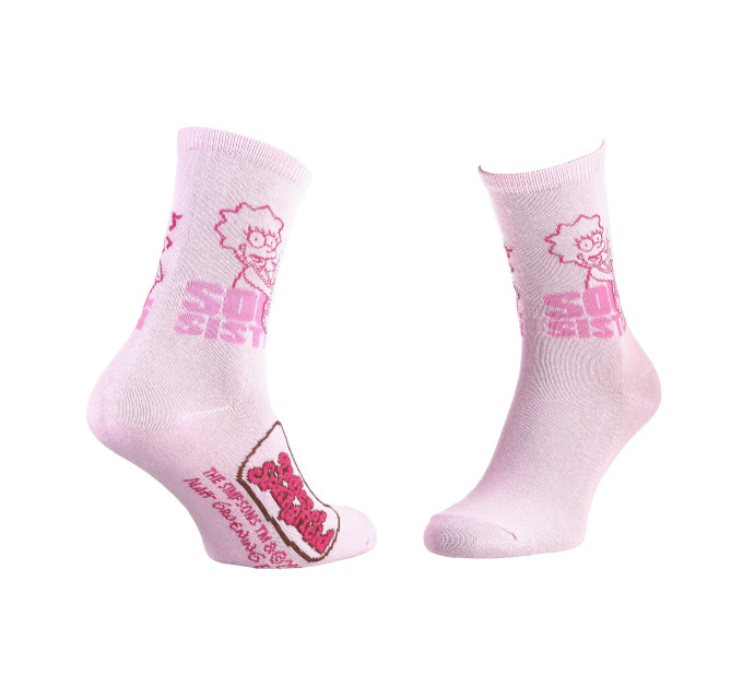 Шкарпетки The Simpsons Lisa Soul Sister 1-pack 35-41 light pink 13057681-6 Шкарпетки The Simpsons Lisa Soul Sister 1-pack 35-41 light pink 13057681-6