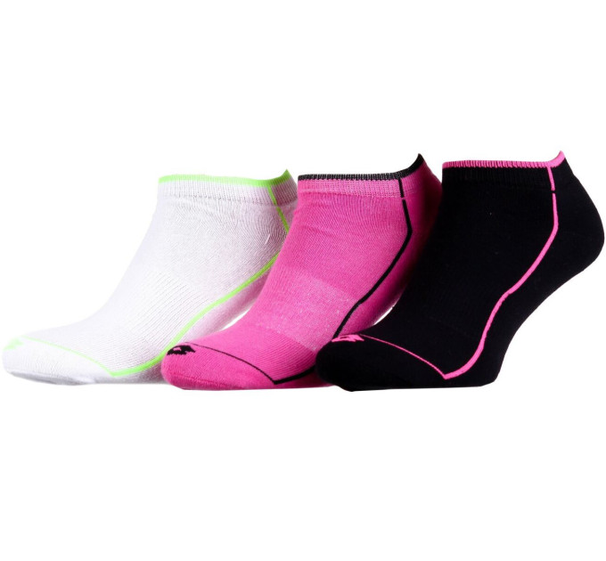 Шкарпетки Lotto 3-pack 36-41 black/pink/white 13511014-1 Шкарпетки Lotto 3-pack 36-41 black/pink/white 13511014-1