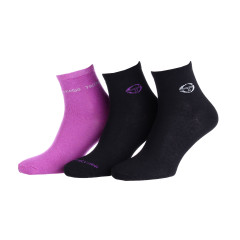 Шкарпетки Sergio Tacchini 3-pack 35-37 black/pink 13840444-2 Шкарпетки Sergio Tacchini 3-pack 35-37 black/pink 13840444-2