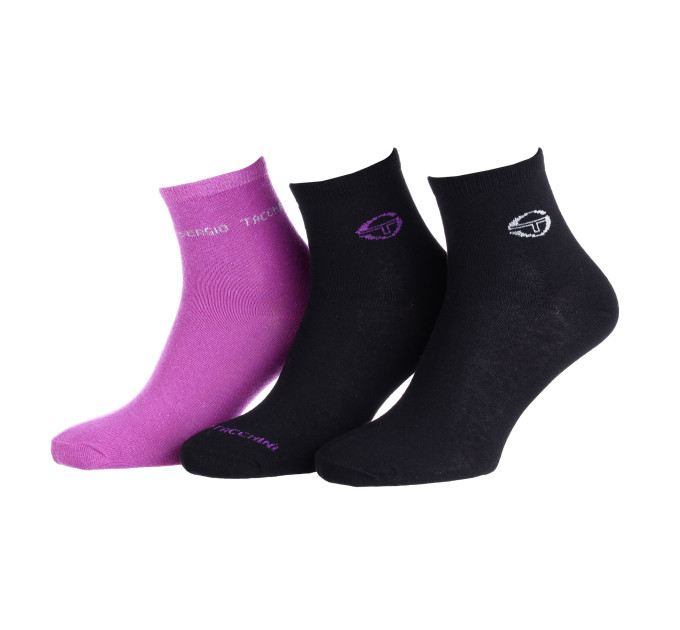 Шкарпетки Sergio Tacchini 3-pack 35-37 black/pink 13840444-2