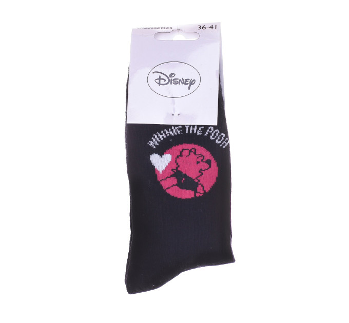 Шкарпетки Disney Winnie L Ourson Winnie The Pooh Heart 1-pack 36-41 black/pink 13896420-2