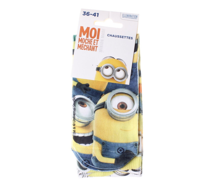 Шкарпетки Minions Minions All Over De Minions 1-pack 36-41 yellow 17890635-3