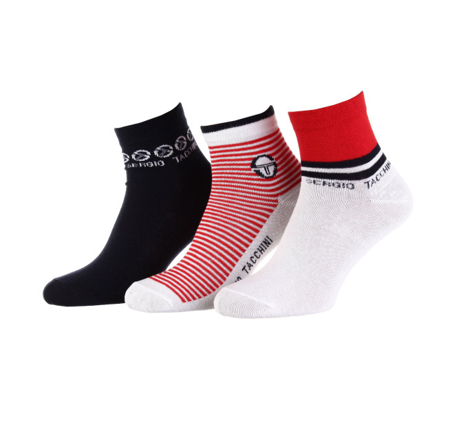 Шкарпетки Sergio Tacchini 3-pack 36-41 white/red/black 13898215-2