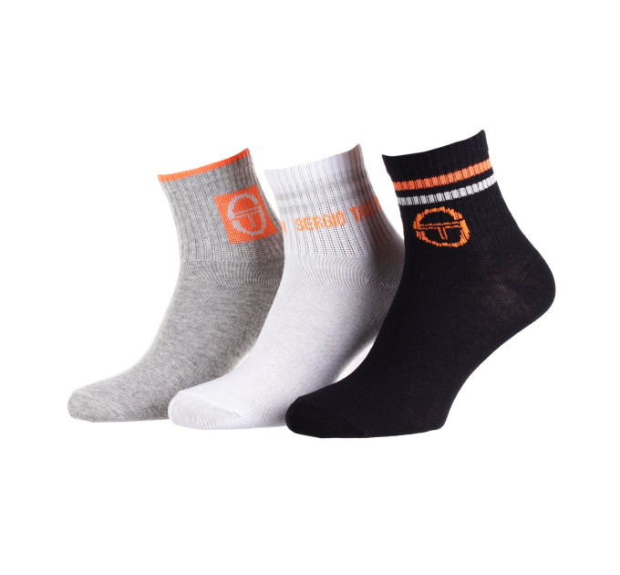 Шкарпетки Sergio Tacchini 3-pack 36-41 black/gray/white 13890462-2