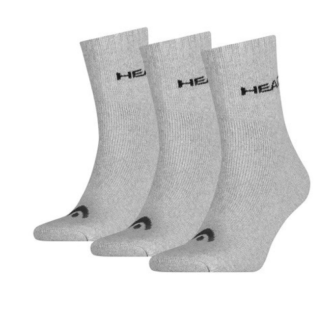 Шкарпетки Head SHORT CREW 3P UNISEX сірий 35-38 (701213457-400 35-38)