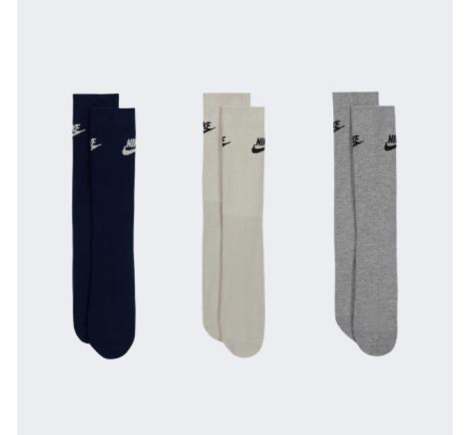 Жіночі Шкарпетки Nike U NS EVER DA ESSENTIAL CR Різнокольоровий 34-38 (DX5025-903 34-38)