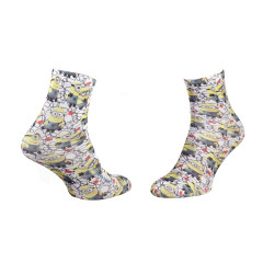 Шкарпетки Minions Minions All Over De Minions Coeur 1-pack 36-41 white 17890635-4 Шкарпетки Minions Minions All Over De Minions Coeur 1-pack 36-41 white 17890635-4