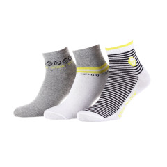 Шкарпетки Sergio Tacchini 3-pack 36-41 white/yellow/gray 13898215-2 Шкарпетки Sergio Tacchini 3-pack 36-41 white/yellow/gray 13898215-2