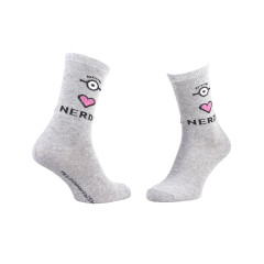 Шкарпетки Minions Heart Eye Nerds 1-pack 36-41 light gray 13890131-1