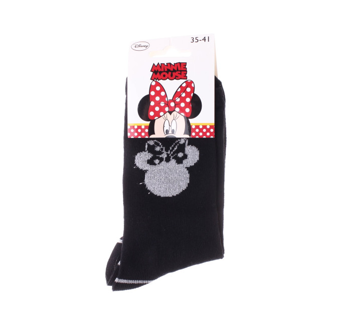 Шкарпетки Disney Minnie Shadow Of Minnie'S Head Knot 1-pack 35-41 black/silver 13843651-1