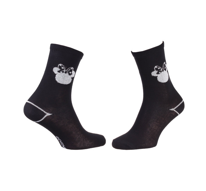 Шкарпетки Disney Minnie Shadow Of Minnie'S Head Knot 1-pack 35-41 black/silver 13843651-1