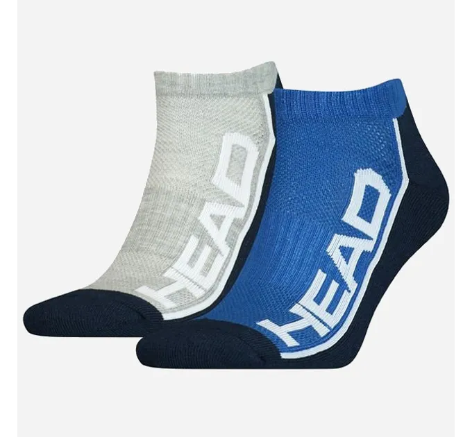 Шкарпетки Head Performance sneaker 2-pack blue/grey Сірий Синій 35/38 (791018001-001)