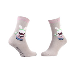 Шкарпетки Rabbids Invasion Rabbits Makes Alteres 1-pack 35-41 beige 13849251-1