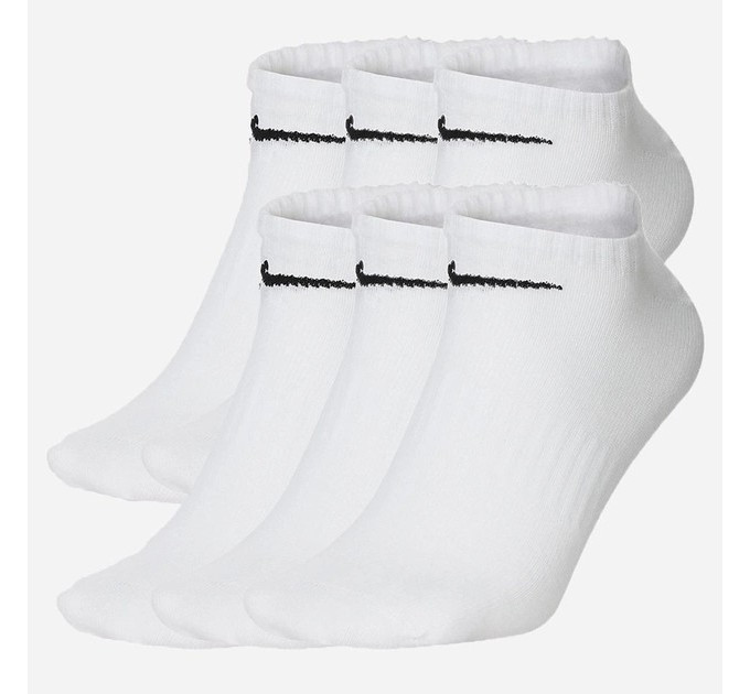 Жіночі Шкарпетки Nike U NK EVERYDAY LTWT NS 6PR-BAND Білий 34-38 (SX7679-100 34-38)