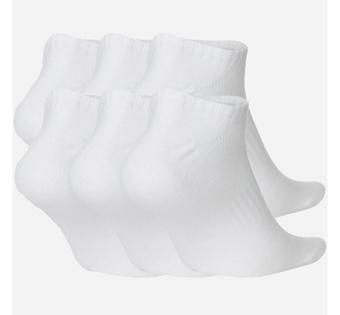 Жіночі Шкарпетки Nike U NK EVERYDAY LTWT NS 6PR-BAND Білий 34-38 (SX7679-100 34-38)