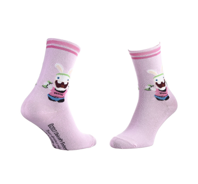 Шкарпетки Rabbids Invasion Rabbits Makes Alteres 1-pack 35-41 pink 13849251-2