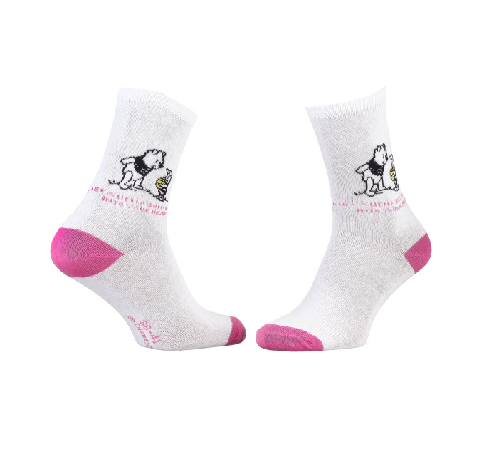 Шкарпетки Disney Winnie L Ourson Winnie Porcinet 1-pack 36-41 gray/pink 13896420-6