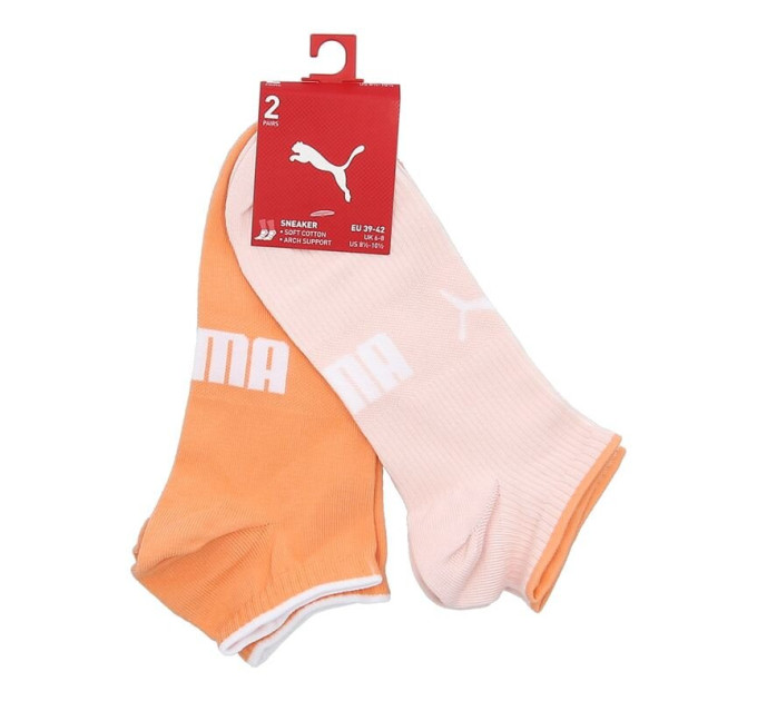 Шкарпетки Puma Women's Sneaker Structure 2-pack 39-42 light oragne/pink 103001001-010