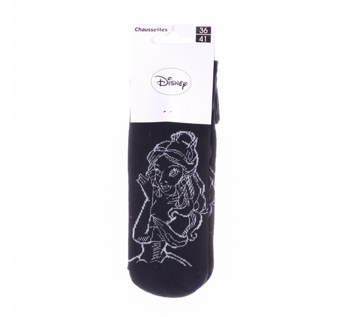 Шкарпетки Disney Princess Belle 1-pack 36-41 black gray 13892320-6