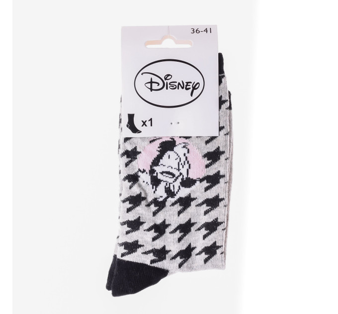 Шкарпетки Disney Vilaines Cruella Pied De Poule 1-pack 36-41 gray 13890552-3