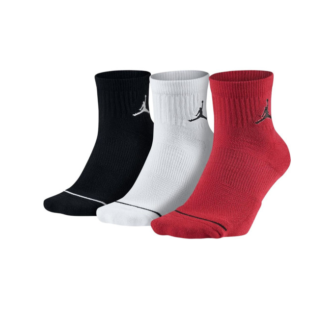 Жіночі Шкарпетки JORDAN U J ED CUSH POL A LE 3PR 144 Різнокольоровий 34-38 (7dDX9655-902 34-38)