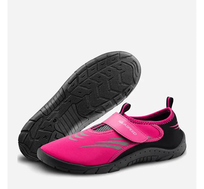 Аквашузи Aqua Speed AQUA SHOE MODEL 27C 7622 рожевий, сірий, чорний 38 розмір 642-27C 38