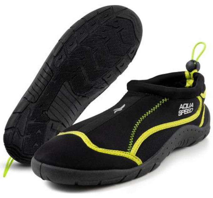 Аквашузи Aqua Speed AQUA SHOE MODEL 28B 61664 чорний, жовтий Уні 39 5905718616640