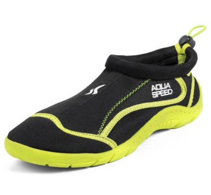 Аквашузи Aqua Speed AQUA SHOE MODEL 28A 9163 чорний, жовтий Уні 39 5908217691637