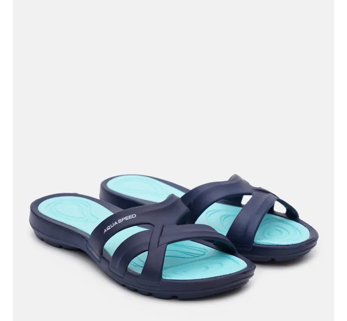 Шльопанці Aqua Speed PANAMA 6602 темно-синій, бірюзовий 37 розмір 513-10 37
