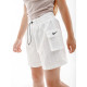 Жіночі Шорти Nike W NSW ESSNTL WVN HR SHORT Білий L (7dDM6247-100 L)