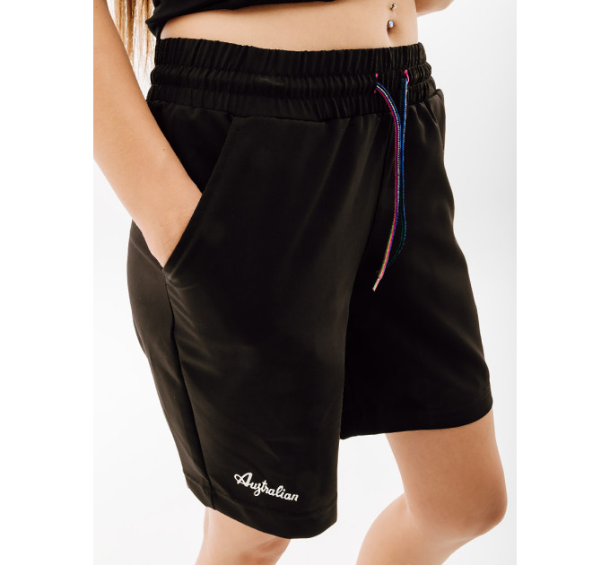 Жіночі Шорти AUSTRALIAN VIBES SHORT HOLOGRAPHIC LOGO Чорний L (7dLSDSH0002-003 L)