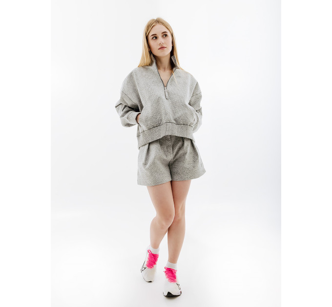 Жіночі Шорти Nike W NSW TP HR SHRT NKFWD Сірий L (7dDX6517-077 L)