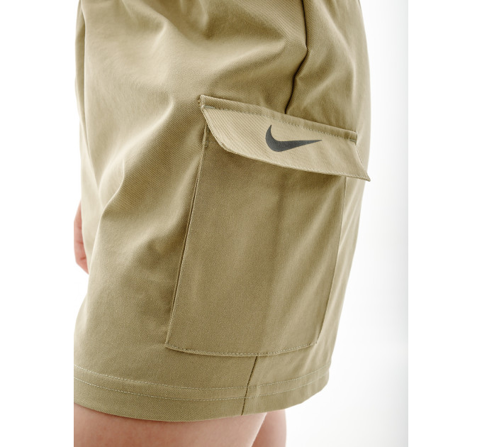 Жіночі Шорти Nike W NSW SWSH SHORT WVN SU Бежевий S (7dFJ4887-276 S)