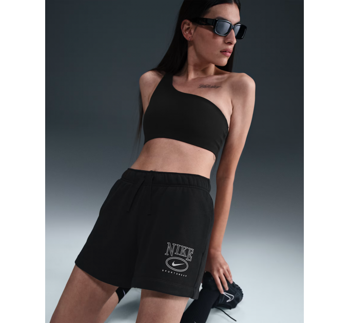 Жіночі Шорти Nike W NSW CLUB FLC FT MR 4" GX SHT Чорний S (7dHJ1282-010 S)