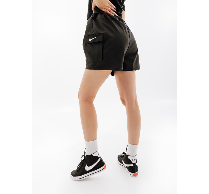 Жіночі Шорти Nike W NSW SWSH SHORT WVN SU Чорний M (7dFJ4887-010 M)