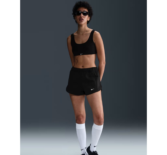 Жіночі Шорти Nike W NSW WR PLY KNT MR 2" SHRT Чорний L (7dHJ1406-010 L)