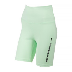 Жіночі Штани Nike W NK ONE DF HR SHRT GLS Салатовий S (7dFZ4873-376 S)