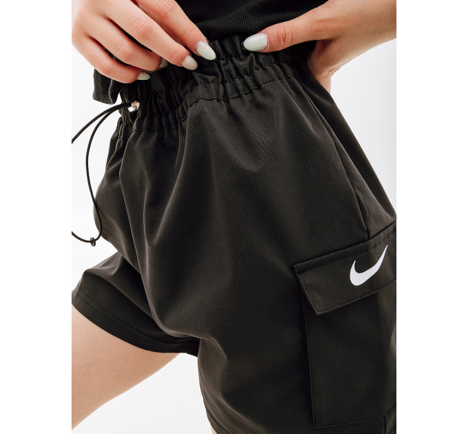 Жіночі Шорти Nike W NSW SWSH SHORT WVN SU Чорний XS (7dFJ4887-010 XS)