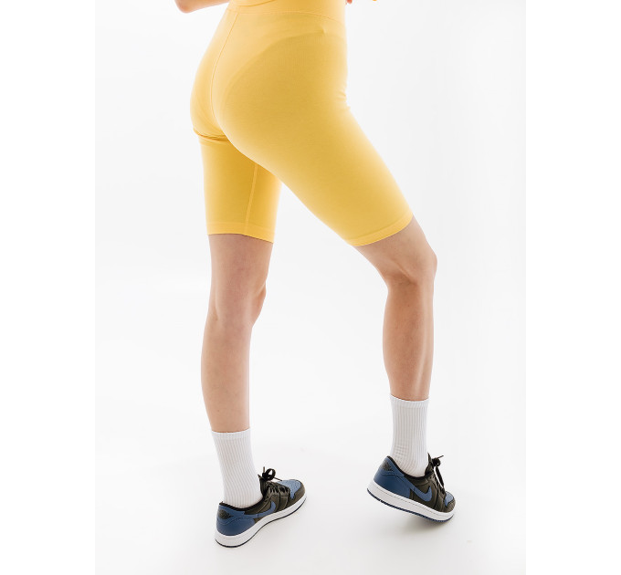 Жіночі Шорти Nike W NSW ESSNTL MR BIKER SHORT Жовтий XS (7dCZ8526-795 XS)