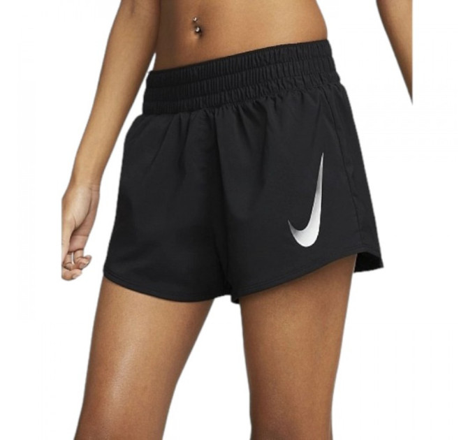 Жіночі Шорти тренувальні Nike SWOOSH SHORT VENEER VERS Чорний XS (7dDX1031-010 XS)