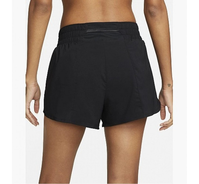 Жіночі Шорти тренувальні Nike SWOOSH SHORT VENEER VERS Чорний XS (7dDX1031-010 XS)