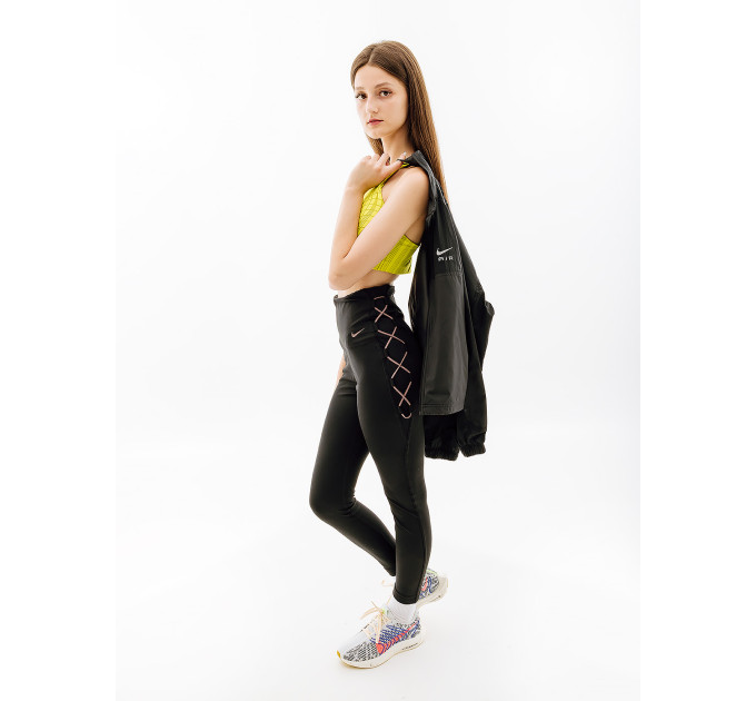 Жіночий Топ Nike W NK DF SWSH HN BRA Салатовий L (7dDV9994-308 L)