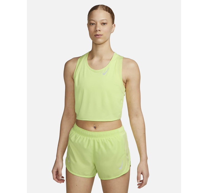 Жіночий Топ для бігу Nike Dri-FIT Race Жовтий S (7dDD5921-736 S)